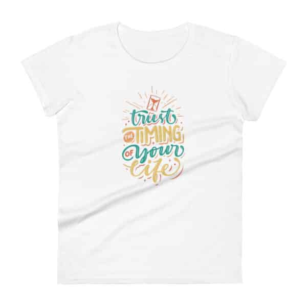 Trust timing – T-shirt à manches courtes pour femmes - Image 5